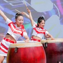 北京女子大鼓表演传统开场鼓演出击鼓团队
