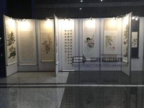 江西九江成方八棱柱铝合金画廊挂画作品展板租赁展览活动搭建策划图片0