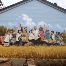上海户外知识青年下乡农耕文化墙绘喷绘手绘上门