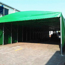 武汉推拉活动雨棚移动遮阳帐篷电动伸缩仓库蓬可定制安装