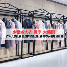 提供雪欧水貂绒大衣2019秋冬装广州千纳服饰货源走份图片