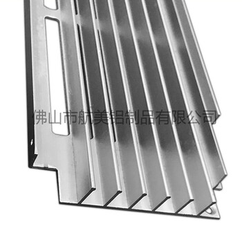 佛山厂家加工定制挡板散热器铝型材空调出风散热器铝合金加工