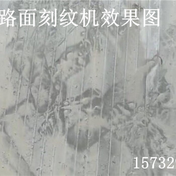 自動(dòng)行走式刻紋機(jī)水泥壓紋路面效果美觀