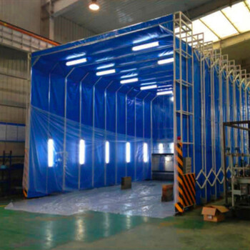 天津-大型机械喷漆设备移动伸缩房喷漆房