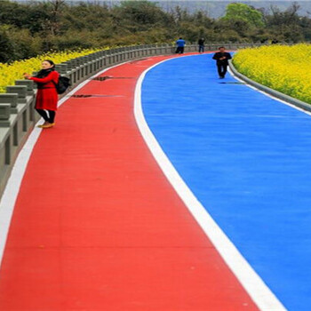 彩色防滑路面sp防滑路面聚合物防滑路面