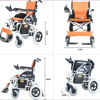 济南哪里卖电动轮椅美利驰P108轻便折叠老年电动轮椅进口配置电动轮椅