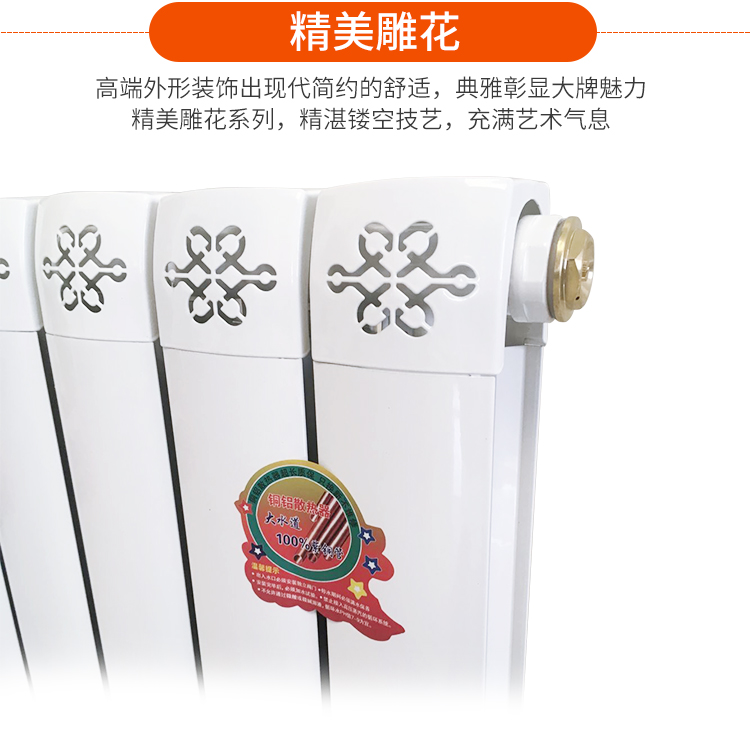 铜铝复合散热器图纸  TLF8-5/X-1.0-B   北京周边 进出口中心距500
