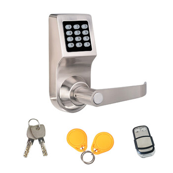 锌合金密码门锁公寓木门防盗门一体锁球形替换密码配卡智能锁