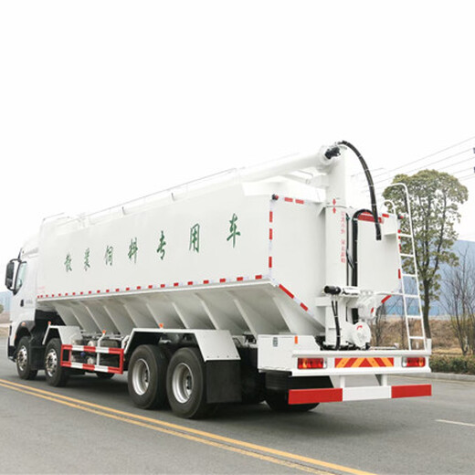 二手30吨散装饲料车后八20吨养殖场车型20吨散装饲料运输车