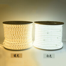 湖北LED灯带暖光白光、220V高压灯带、家装户外工程款灯带图片
