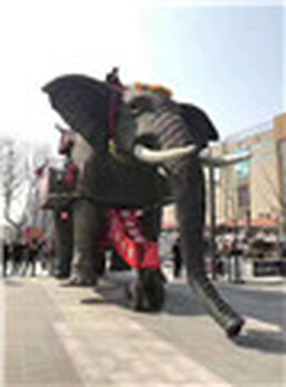 广西梧州机械大象租赁巡游大象出租厂家，可载人机械大象道具