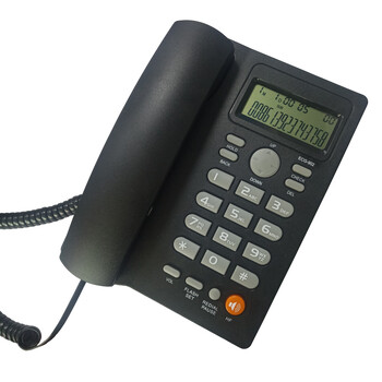 ECG-902電話機座機固定電話辦公家用雙接口來電顯示雙向免提有線電話機