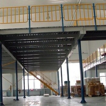 顺义区钢结构二层平台搭建楼梯安装