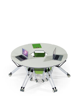 折叠培训桌椅，条形培训桌椅，课室活动桌椅，条桌