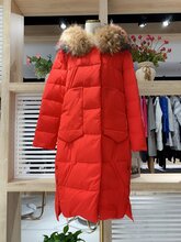 夏姿琦2019冬白鸭绒专柜正品中长款羽绒服品牌折扣女装尾货走份图片
