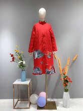 玺祥斋19冬高端重工艺刺绣羽绒服源头好货品牌折扣女装批发图片