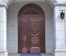 天津铜门安装，天津仿铜门定制，天津铸铝门厂家图片