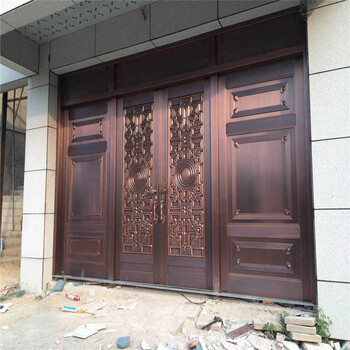 天津铸铝门，汉沽区入户门，铸铝门，铜门防盗门厂家