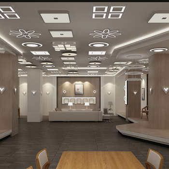 郑州灯饰展厅装修设计-如何设计一个好的灯饰展厅