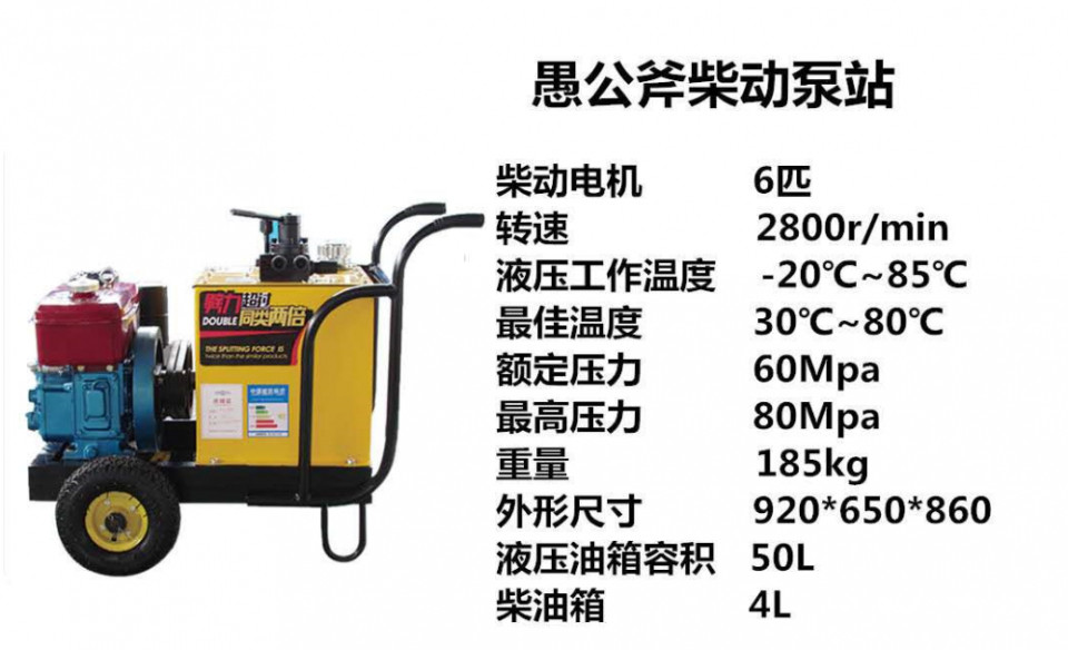 石头太硬不好破用液压劈裂机内江