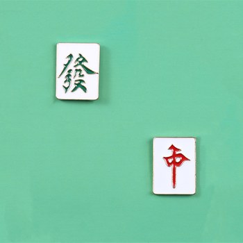 澳門麻將胸針/澳門徽章定做/五金胸章定做廠家