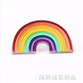 彩虹胸章訂做廠家定制卡通徽章廣州胸針制作