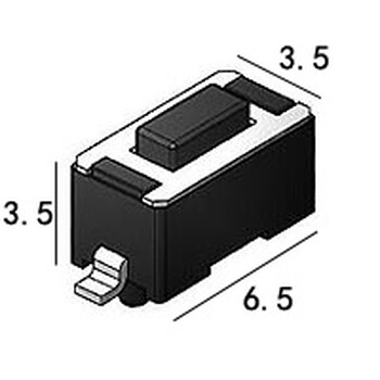 硕方侧按轻触开关外形尺寸：3.56.04.3