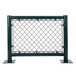 山东济南球场护栏厂家扁铁连接式围栏体育场围栏浸塑铁丝网围挡