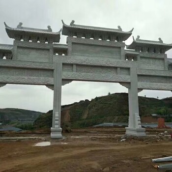石家莊青石石雕牌坊制作