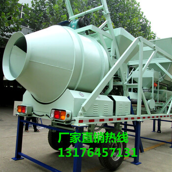 YHZS35簡易站小型移動式混凝土攪拌站出口俄羅斯小型商混站