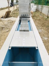 江苏徐州污水处理厂消毒池明渠式紫外线消毒模块安装图
