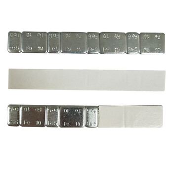 铁质镀锌平衡块粘贴式蓝胶、白胶、红胶配重块定制厂家