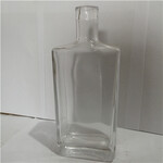 玻璃瓶厂家高白料玻璃瓶烤花工艺500ml透明玻璃瓶