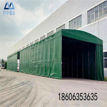 湖北武汉市工程雨棚电动车防雨棚大排档推拉帐篷钢结构雨篷设计