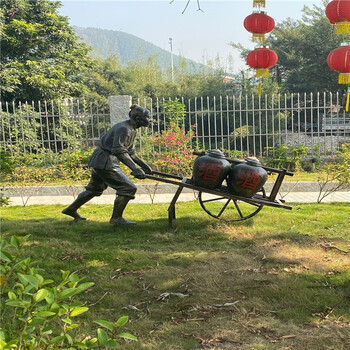 玻璃钢仿铜人物雕塑公园人物雕塑珠海玻璃钢厂家