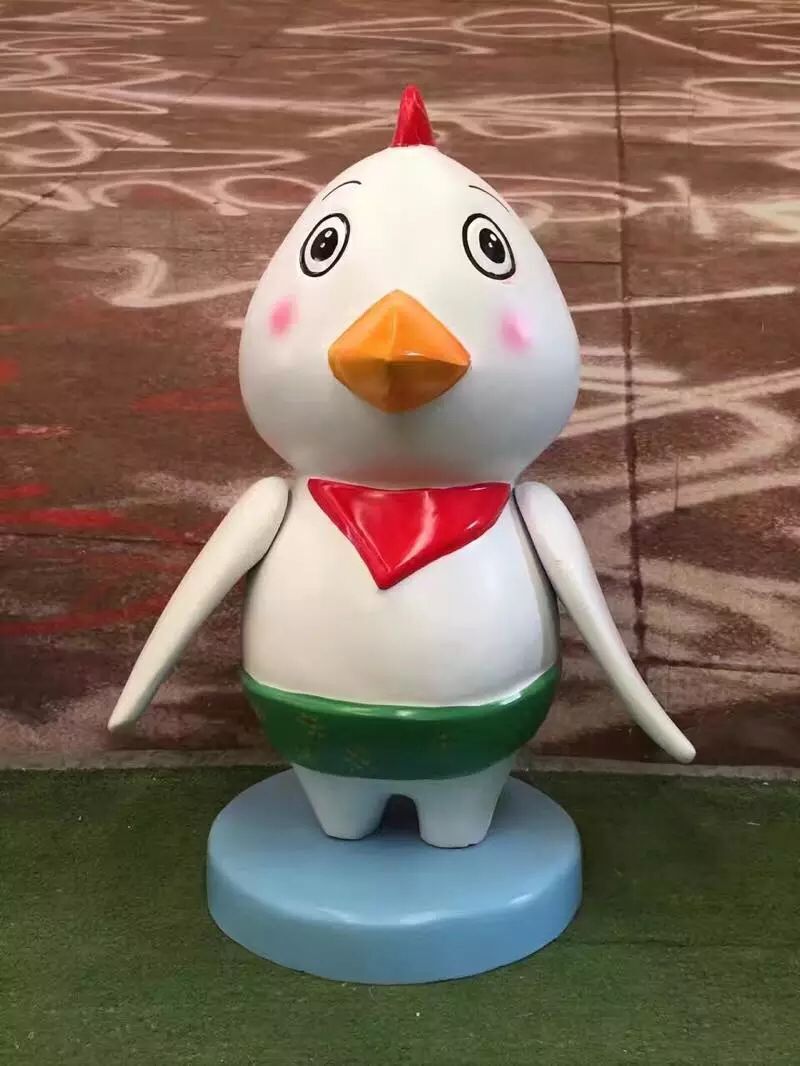 中山玻璃钢动物卡通鸡雕塑造型广场玻璃钢雕塑工艺品