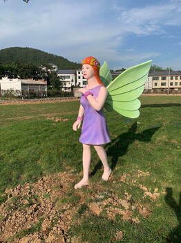 云浮玻璃鋼卡通人物雕塑旅游景區(qū)天使卡通雕塑聯(lián)尖廠家來圖定制