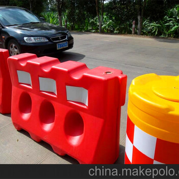 新三孔滚塑水马施工安全围挡围栏防撞桶隔离墩市政交通设施