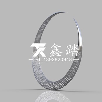 水景抽象鏡面不銹鋼編織月亮雕塑制作工藝圖文詳解
