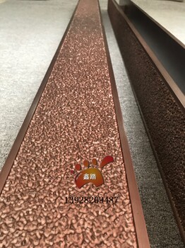 15mm拉丝红古铜铝板精雕酒店大门拉手百变花色多样搭配