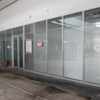深圳办公双层玻璃百叶窗隔墙定制上门免费测量设计生产安装