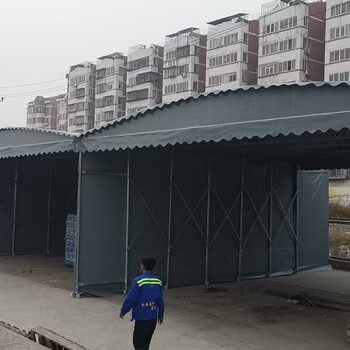 武汉市中恒达厂家-电动汽车帐篷活动推拉雨棚-电动烤漆房