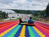 景区户外彩虹滑道价格公园七彩滑道设计180米彩虹滑道费用