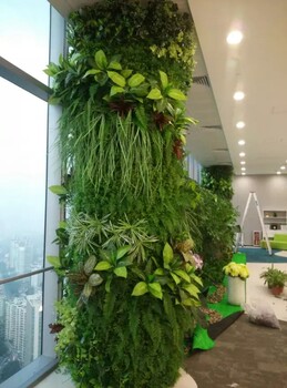 武汉垂直绿化仿真植物墙定制价格绿植墙
