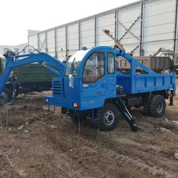 豪華全自動下葬車白事下葬車四不像農(nóng)用隨車挖掘機(jī)