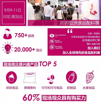 2020年亚洲（雅加达）食品配料展FIA