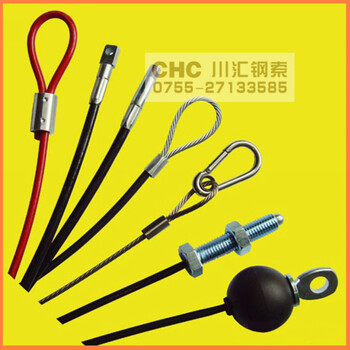 厂家直供压制钢丝绳索具，压制包胶钢丝绳索具