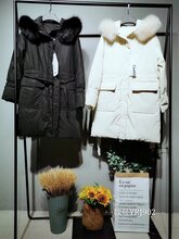 广州品牌折扣女装库存商品时尚修身基础款羽绒服尾货批发走份货源图片