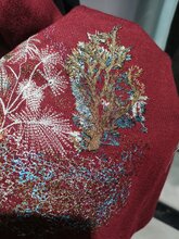 卡丽娅品牌折扣女装重工艺刺绣毛衣库存商品批发图片