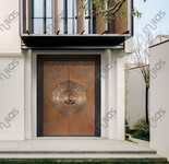mulas慕拉斯ML705艺术之光纯手工锻打对开铜门、别墅铜门定制